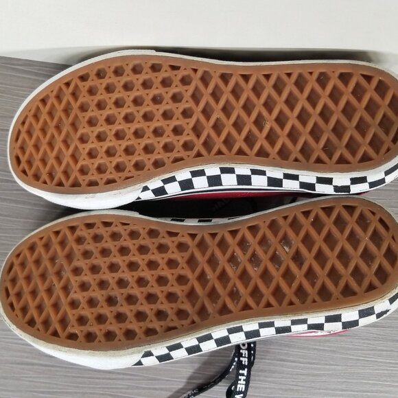 Vans Kids Logo Pop Old Skool Boy's Skate Shoes, Black/Red Little Kid Size 3 / 34 - Picture 11 of 12